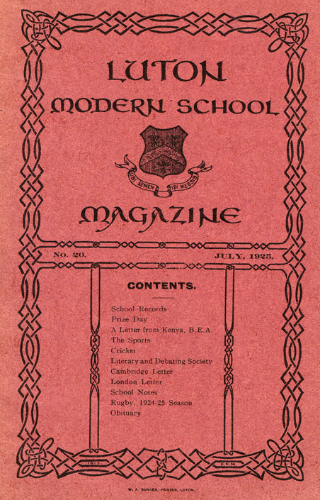 Luton Modern School Magazine 1925